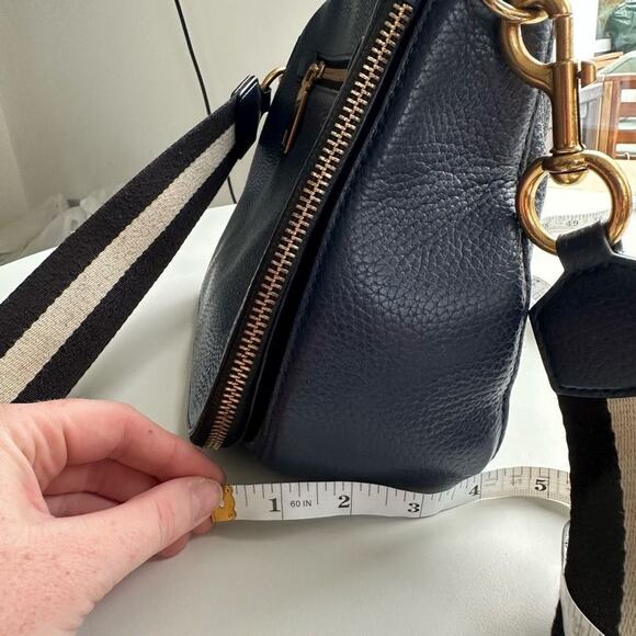 MARC By Marc Jacobs Gotham Leather Saddle Bag in Navy - Picture 3 of 16